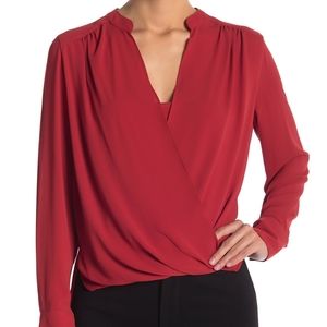 BCBG Max Azria Jaklyn Drape Blouse